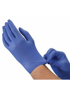 Gants Propres Nitrile Bleu Sans Poudre (Boîte de 100) Doctoshop Tunisie