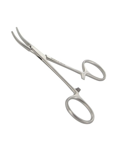 Pince Micro-Halstead Courbe 10 cm,...