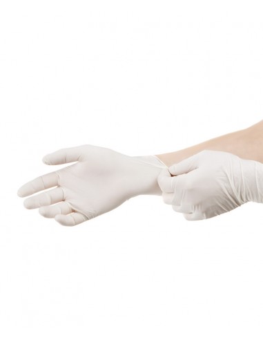 Boite de gants en Latex Légèrement poudré ( 100 pcs ) Doctoshop tunisie