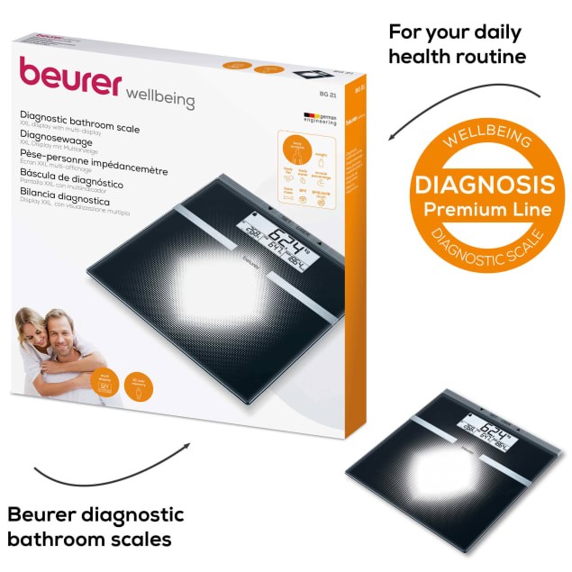 Pèse-Personne Impédancemètre Beurer BG21 en Verre