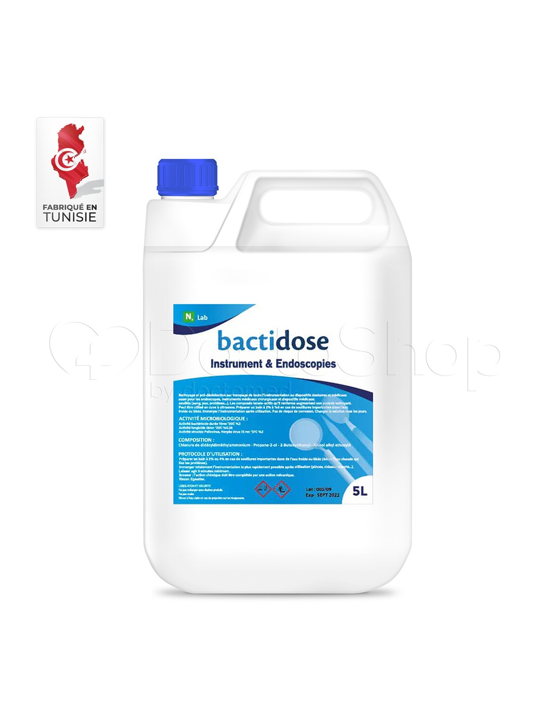 BACTIDOSE désinfectant Instrument et Endoscopies 5 litre