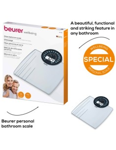Pèse-Personne Electronique et Analogique Beurer GS58 en Verre Doctoshop Tunisie