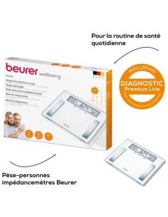 Pèse-Personne Impédancemètre Beurer BG51 XXL en Verre Doctoshop Tunisie